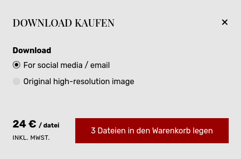 Alle Bilder auf einmal in den Warenkorb legen