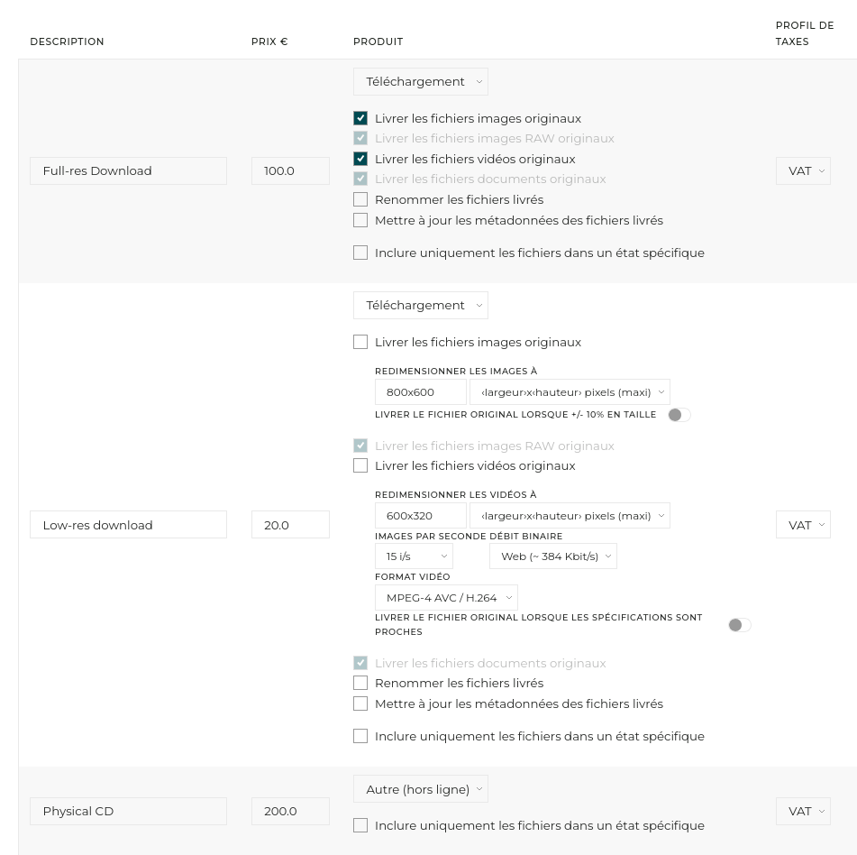Des options multiples pour vendre une galerie