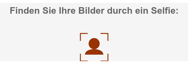 Selfie-Suche Button mit erklärendem Text