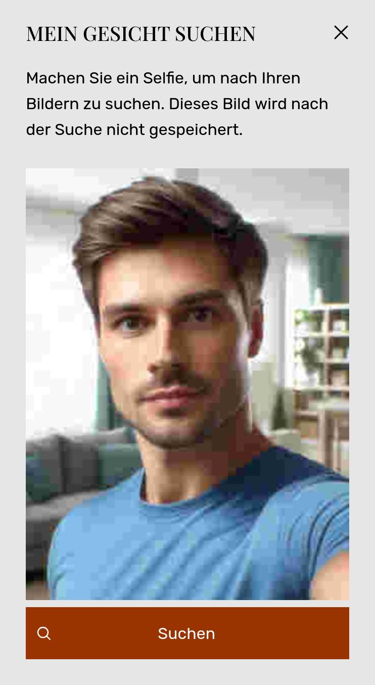 Selfie-Suche auf dem Smartphone